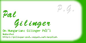 pal gilinger business card